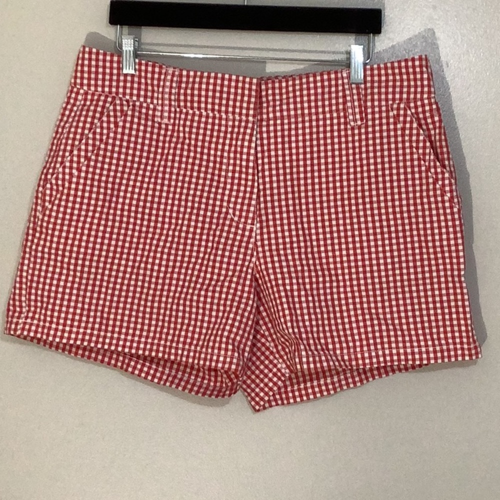 Vintage Bill Blass Red And White Shorts